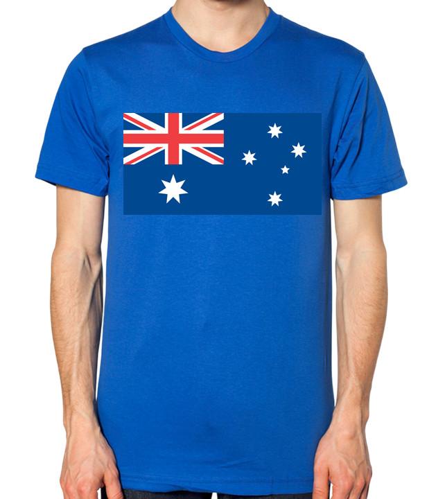 Australia Flag T-Shirt Men Ladies Unisex Australian Top S разноцветный