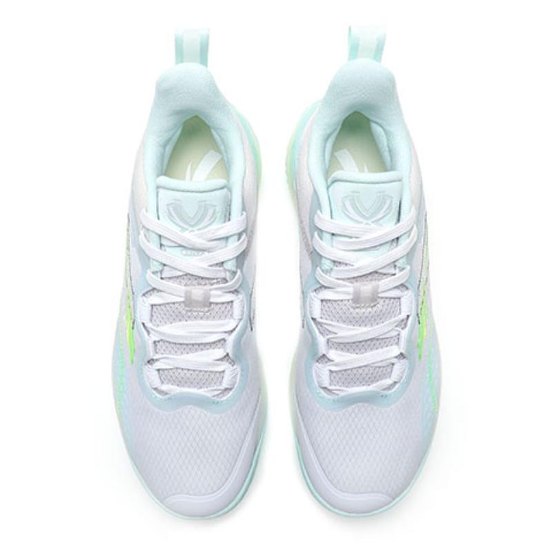 Anta Cushioning Anti-Slip And Wear-Resistant Low-Top Basketball Shoes Men's White Green Gray Sneakers 112221604Q-3