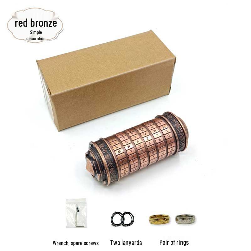 Da Vinci Code Bronze Combination Lock - Retro Valentine s Day Gift for Girlfriend