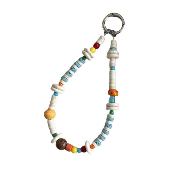 

Mobile Phone Lanyard Stable Hanging Buckle Strong Anti-Fall Safety Travel Mobile Phone Chain Handmade Colorful Beads Bag Pendant Lanyard