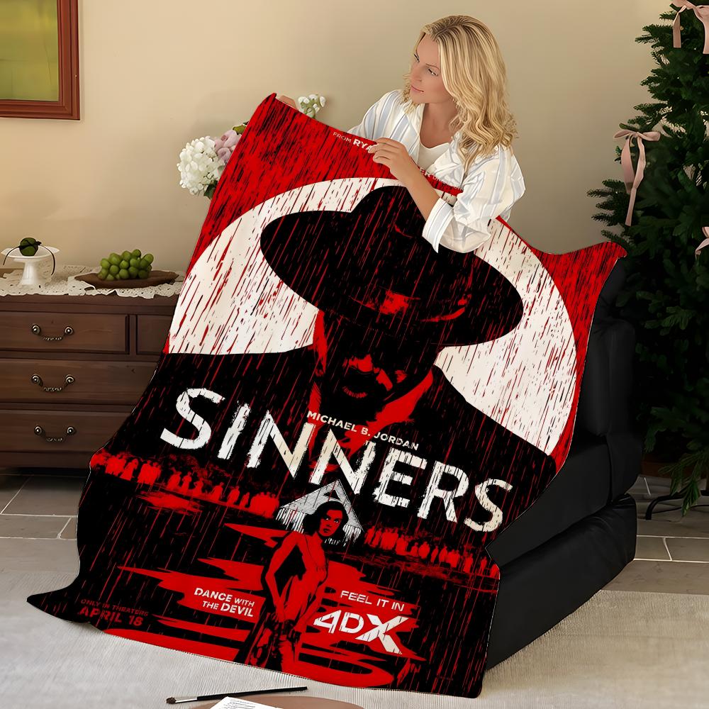 Movie S-Sinners Throw Flannel Blanket, Soft Warm, Durable & Washable cute Cool