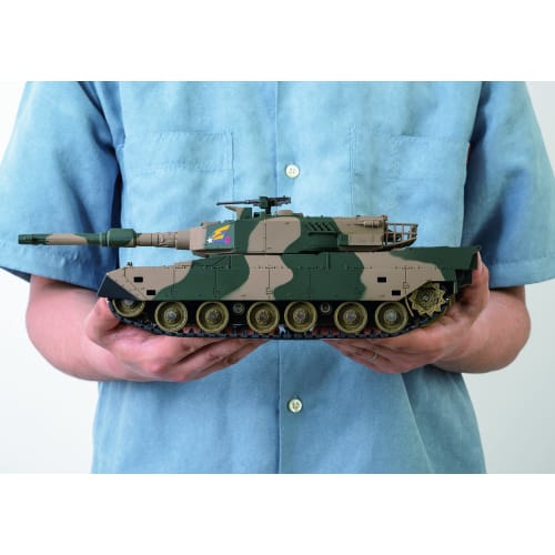 Jozen Dirt Max 1/28 Scale Radio Controlled Model of the Japan Ground Self-Defense Force Type 90 Tank JRVK119-GR, Green