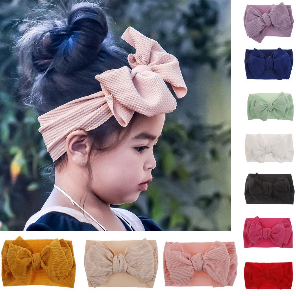

Sagit 1Pc Baby Toddler Girl Bowknot Повязка на голову Эластичная резинка для волос Головной убор