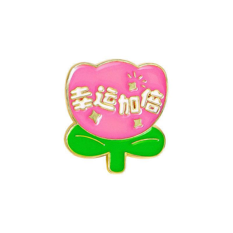 Zinc Alloy Enamel Dropping Brooch, Cute Cartoon Lucky Panda Snake Pattern 2025 Year of the Snake, New Year Festival Decorative Lapel Pin Badge