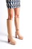 Women's Fashion Style Special Design Platform Knee High Boots