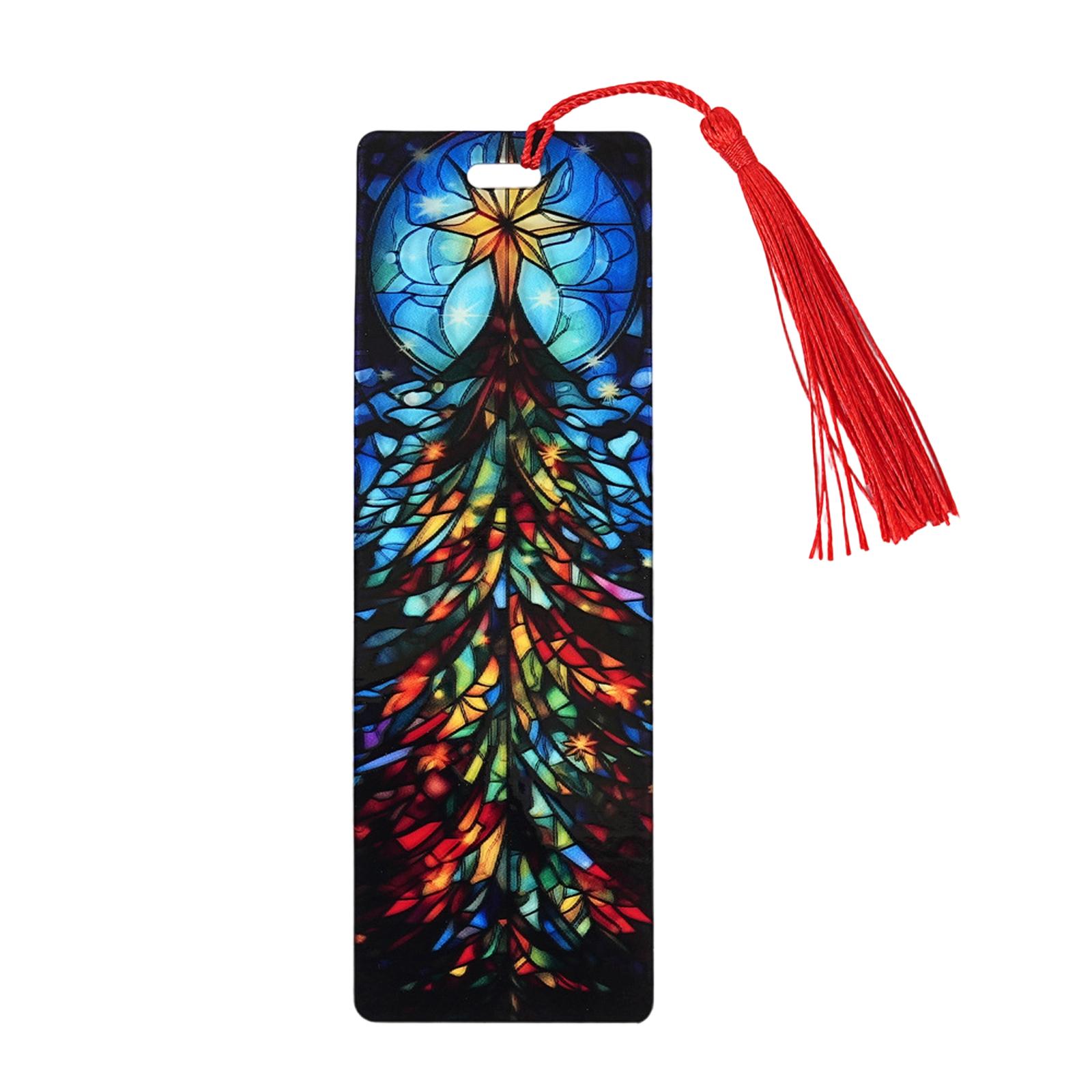 

Рождественские Креативные Красочные Полупрозрачные Закладки Могут Пропускать Свет И Преломлять Акриловые Закладки One Size