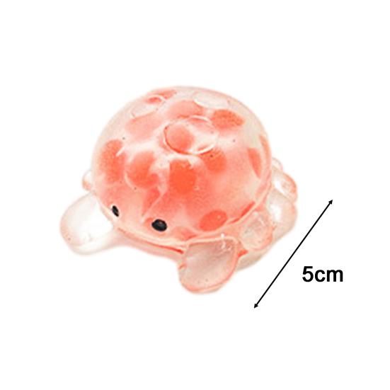 10Pcs Animal Squishes Toys with Water Beads Mini Doll Soft TPR Flexible Pinch Toy Decompression Lovely Sensory Stress Balls Squeeze Toys Party Favor