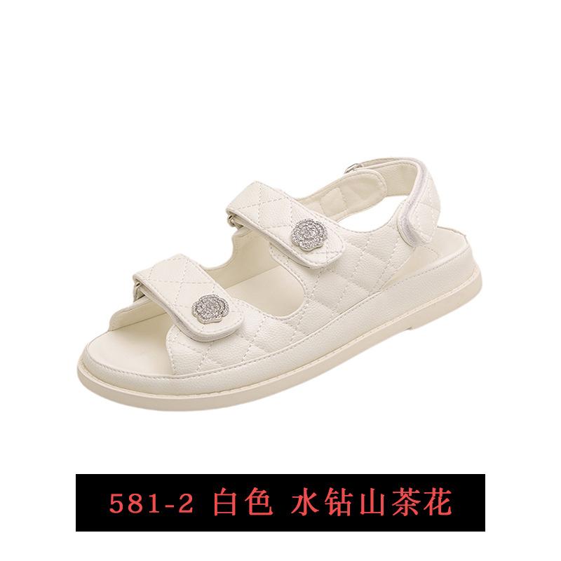 Sandali platform da donna estate nuovi versatili stile sportivo Velcro piccolo stile fragrante sandali scarpe romane