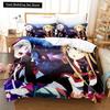 Sword Art Online Bedding Set 3D Anime Print Polyester Quilt Cover Pillowcases Queen King For Kids Gift Anime Duvet Cover Sets