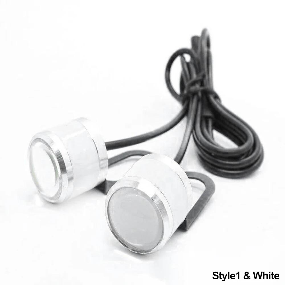 2PCS Motorcycle Strobe Led 5w led eagle eye flashing Light 7Colors With Brackets Daytime Running Lights For Spotlight DC12V