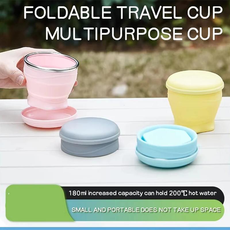 Outdoor Cup Coffee Cup Travel Mouthwash Cup Camping Folding Water Cup Portable Silicone Compression Cup