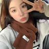 High-end Versatile Small Scarf Women's Autumn and Winter New Soft Waxy Knitted Imitation Cashmere Neck Protection Warm Scarf