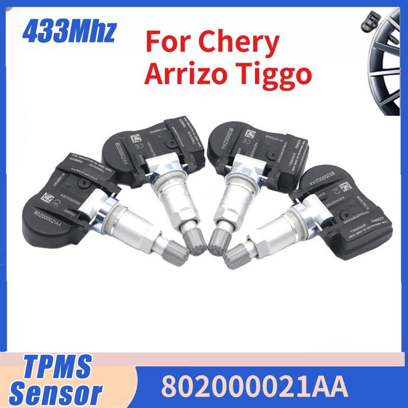 433Mhz 802000021AA TPMS Tire Pressure Monitor Sensor For Chery Arrizo Tiggo 5 7 Tiggo 3 3X 3xe 5e 7e EX GX For COWIN E3 E5