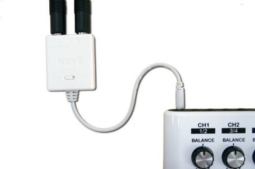 Maker Hart Loop Mixer Stereo Audio Mixer 5-Channel (Full Set, White)