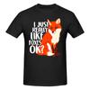 Piece Cute Foxes Graphic Cotton TShirt I Just Really Like Tops Tees For Unisex