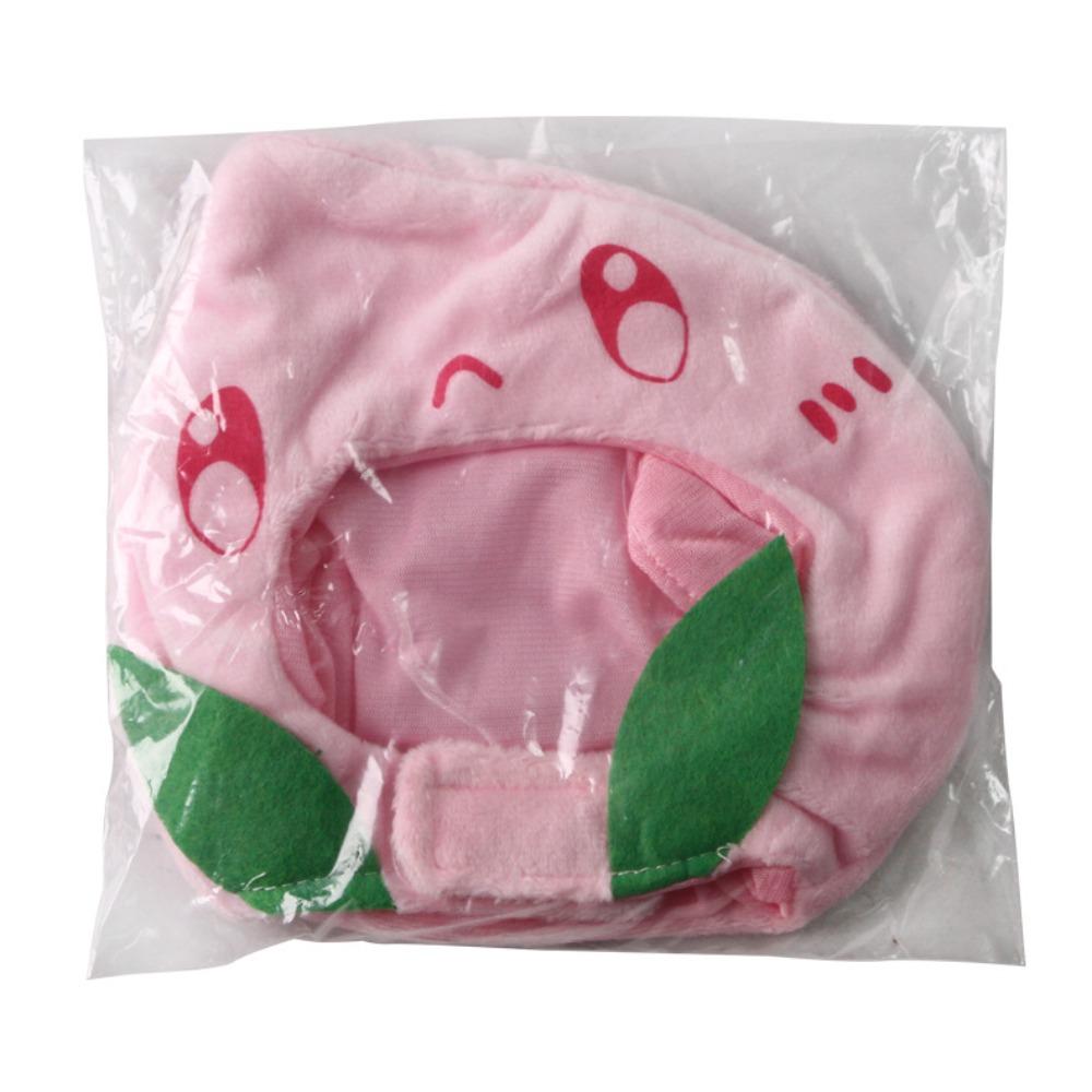 Hot Pet Supplies Cat Peach Hat Pet Funny Costume Plush Hat Transformation Outfit