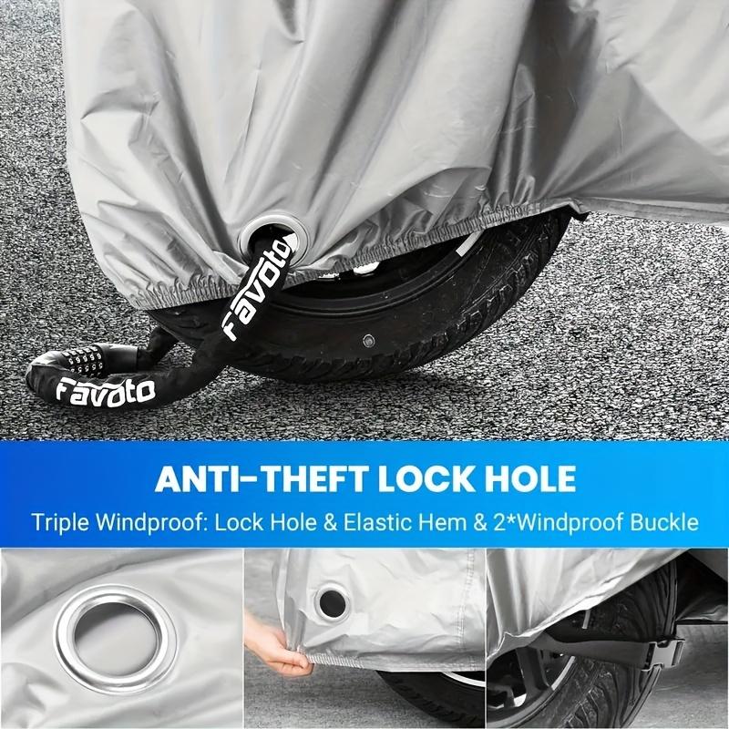 Dust Protection Outdoor Storage for Motorcycle Rain Covers Rainproof-and Sunscreen Waterproof Anti-UV Ventilation Cover
