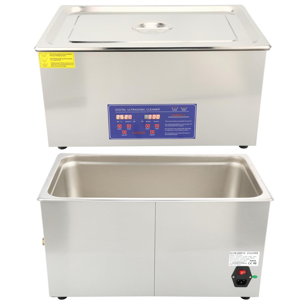 Ultrasonic Washing Machine Digital Timer Heating for Jewelry Cleaning Equipment PS‑80A