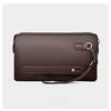 Men's Handheld Bag High End PU Leather Long Wallet Large Capacity Multi Card Slot Wrist Bag Password Anti Theft Phone Bag