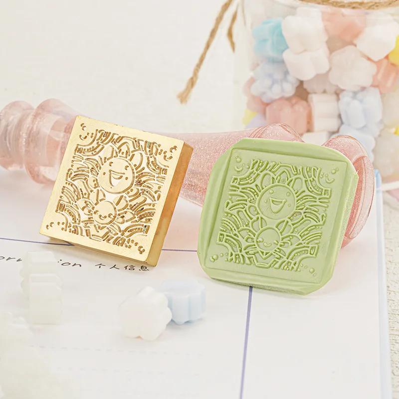 Cute Cat Rabbit Series Wax Seal Brass Carved Wax Stamp Head DIY Hand Wedding Invitation Decoration for Card Making Wax Seal