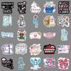 50 Waterproof Nurse's Day Stickers: Festival Characters & English Graffiti Designs for Decorating Fridges, Earphones, and Journals.