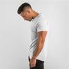 Summer Fitness Sports Short Sleeve T-shirt Work Clothes Solid Color European and American Men's Top