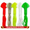 5pcs/Lot Fishing Lure Luminous Soft Bait Jigging Wobblers Tackle 30cm Artificial Silicone Octopus Sea Fishing Lure Squid Bait
