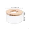 Acrylic Hamster Bath Container with Wooden Cover for Small Animals