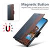SUTENI Q-07 For Samsung Galaxy S23 Ultra Case Magnetic Color Splicing Cowhide Texture Leather Cover