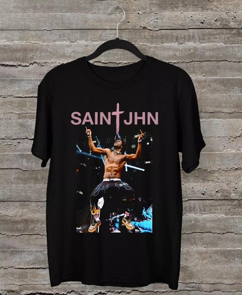 

SAINt JHN rapper black T-shirt Unisex tee All sizes S to 5Xl 3F298 Unisex T-Shirt M