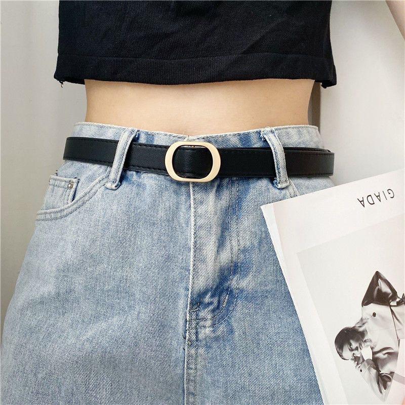 Unique Womens Pu Belt With No Hole Design And Striking Buckle Styles Perfect For Fashion Modern