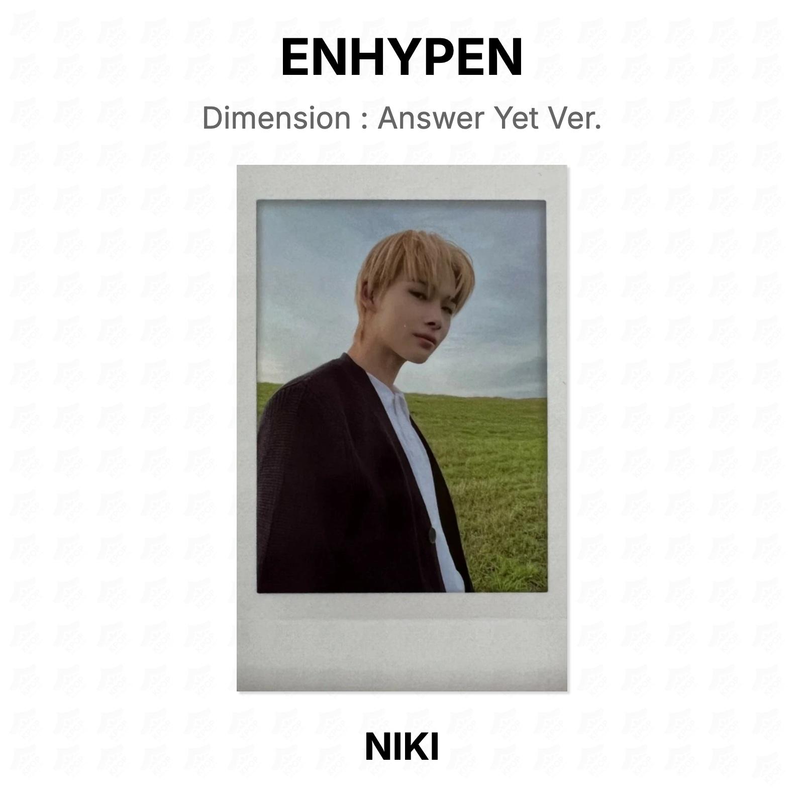 ENHYPEN Dimension : Ответ Но Еще. Официальная фотокарта NI-KI