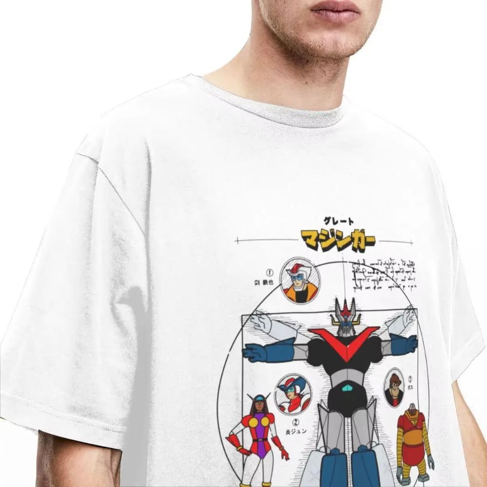 Men Women Robot Tranzor Z Graphic T Shirt Outfit Novelty  Koji Kabuto Robots T Shirts Tee Clothing