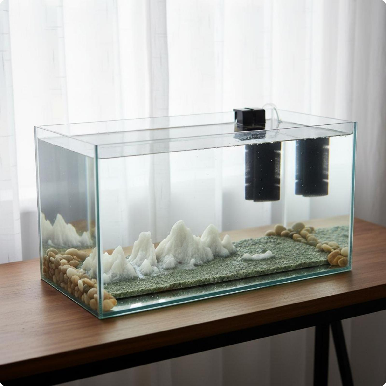 Rock Aquarium Landscape Integrated Gravel Base Decoration Mountain Vista Ornament Layered Aquatic Hiding Cave Natural Look