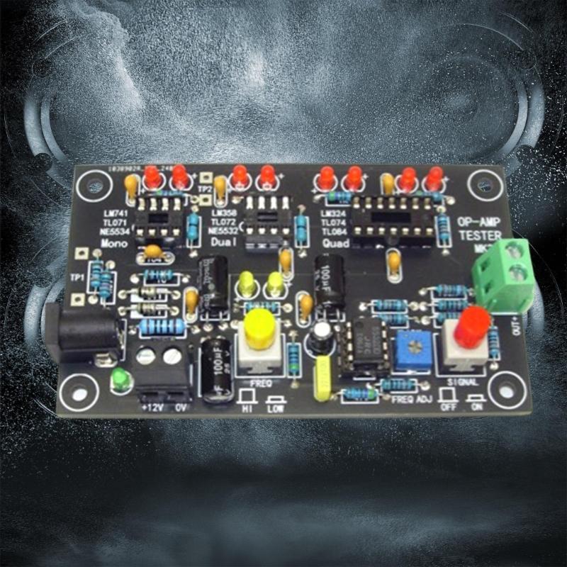 DIP 8 Operational Amplifier Tester Featuring Double LED Indicators For Quick Chip Quality Detection & In Circuit Testing