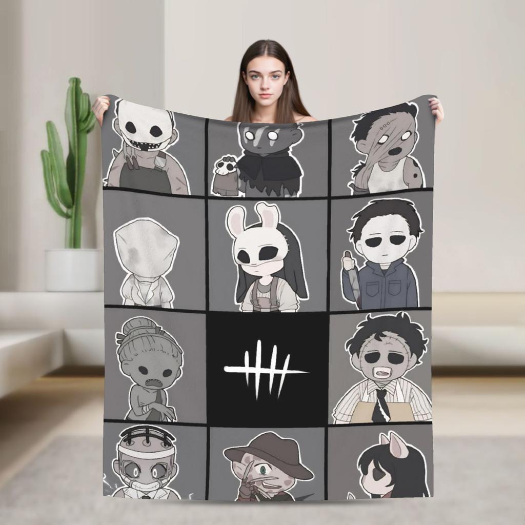Deads by Daylights Warm Blanket  Picnic Plush Bedding Throws Novelty Outdoor Flannel Bedspread Sofa Bed Cover