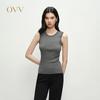 OVV Women's Silk Cotton Blend Sleeveless Knit Tank Top