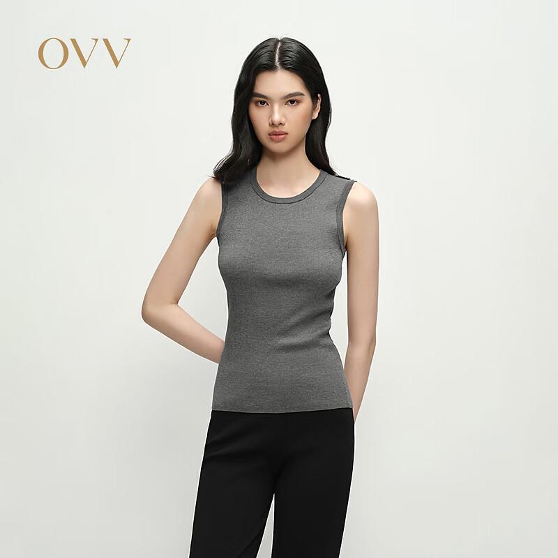 OVV Women s Silk Cotton Blend Sleeveless Knit Tank Top S