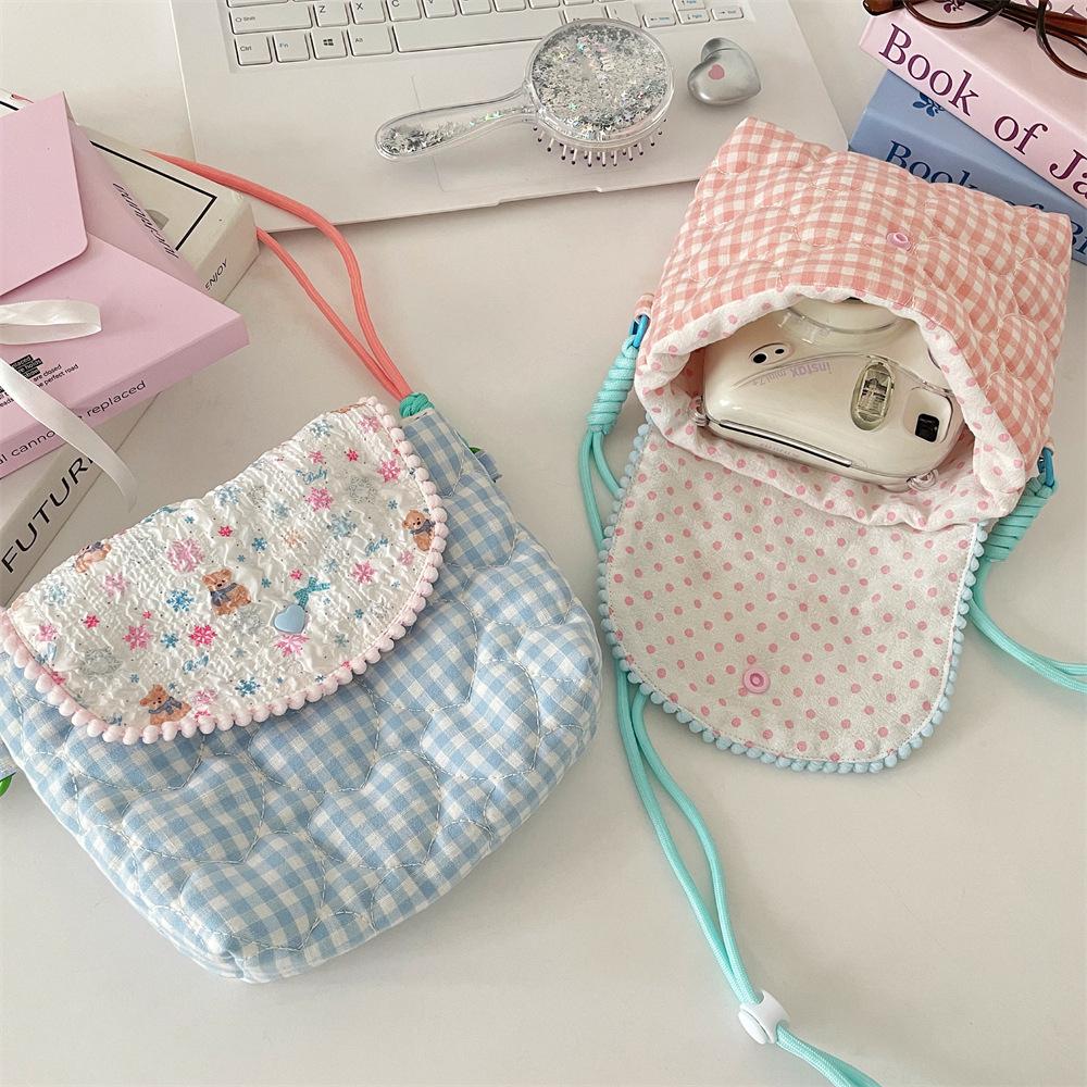 Cute Bag Crossbody Shoulder Bag Polaroid Camera Pouch Portable Coin Purse Mini Crossbody Bag Key Earphones Organizer