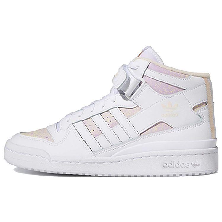 Adidas  Forum Mid Summery 80s Women Sneakers White Cloud-White Bliss-Orange HP3013