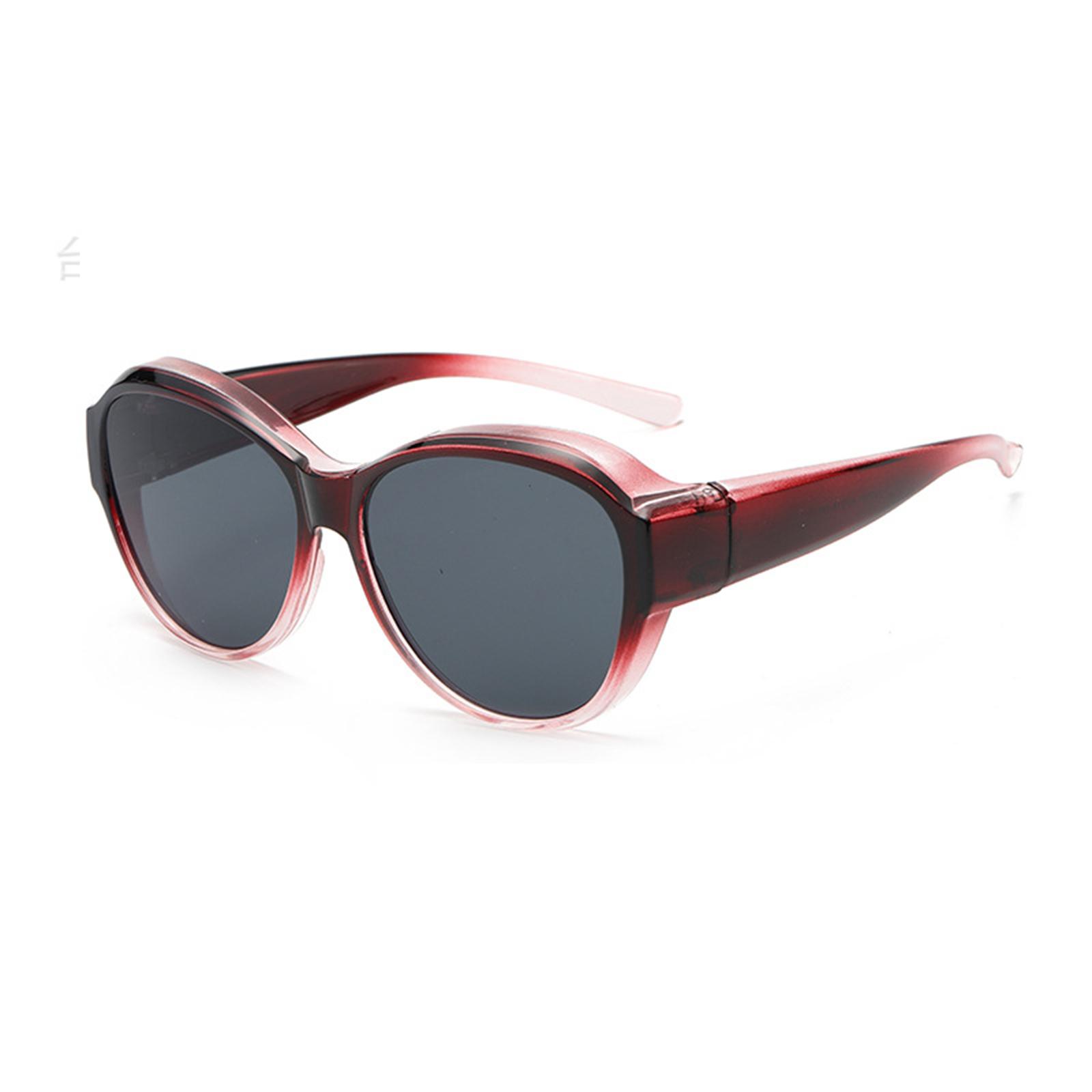 

Women s Fit-Over Sunglasses For Myopia — Polarized, - Driving Shades One Size червоний