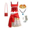 Nyeste Film Prinsesse Moana 2 Kjole Piger Cosplay Vaiana Karneval Fest Hav Eventyr Kostume Børn Festtøj Outfit