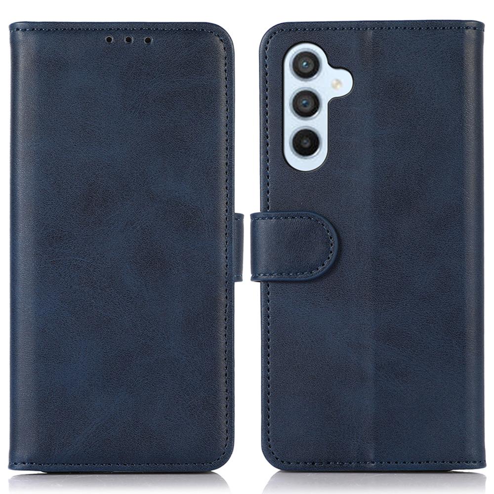 For Samsung Galaxy M35 5G Case Cowhide Texture Leather Wallet Phone Cover with Stand