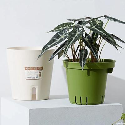 Διπλή στρώση Αυτοποτιστικό Hydroponics Γλάστρα Πλαστική Lazy Automatic Water-Aπορροφητικά Φυτά Γλαστράκια Γλαστράκια Γραφείο Αρχική