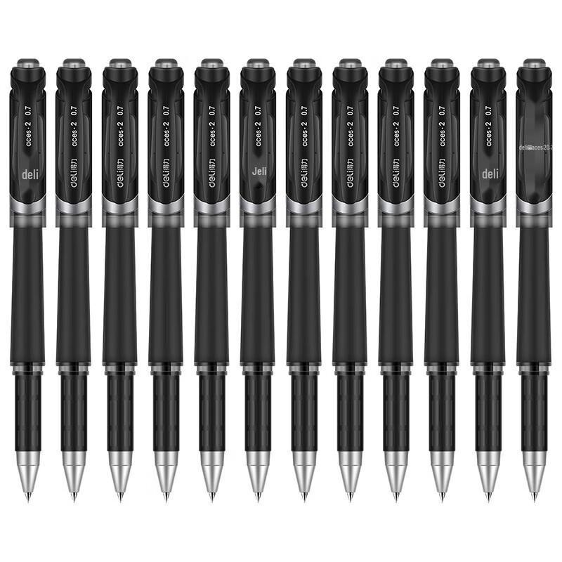 Deli S21 0.7mm Black Gel Pen