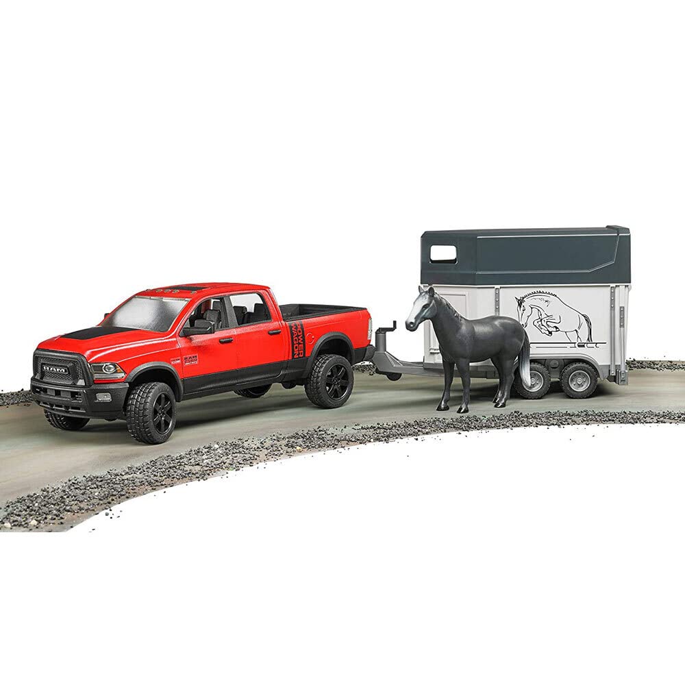 BRUDER Ram Power Wagon & Hestehenger BR2501