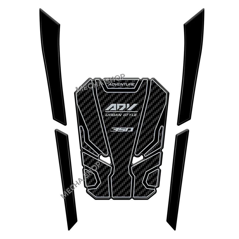 adv350 2025 Tank Pad Sticker Motorcycle Accessories For ADV 350 Fuel Tank Protection 3D Gel Decals 2022 2023 2024