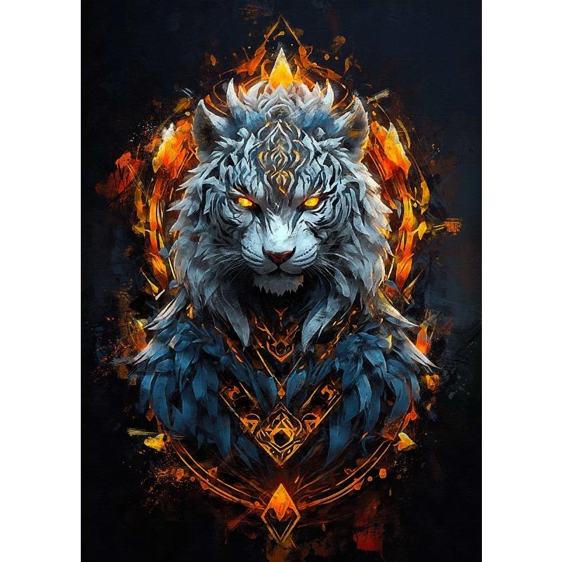 Vintage Wild Animal Belief Wolf Bear Fox Landscape Dark Gothic Art Poster Canvas Painting Wall Art Print Picture Room Home Decor