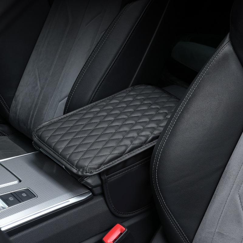 Car Armrest Box Pad Multifunctional Double Pocket Storage Bag Car Central Armrest Box Sponge Heightening Pad Cover