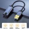 USB Sound Adapter External Stereo Sound Card with 3.5mm Headphone Microphone Port Suitable for PC Mobile Phone Laptop